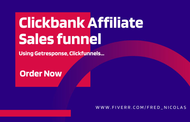 I will build your clickbank, sales funnel, click funnels affiliate landing page
