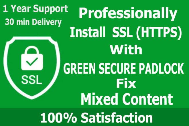 I will configure http to https install ssl certificate or ssl fix wordpress site