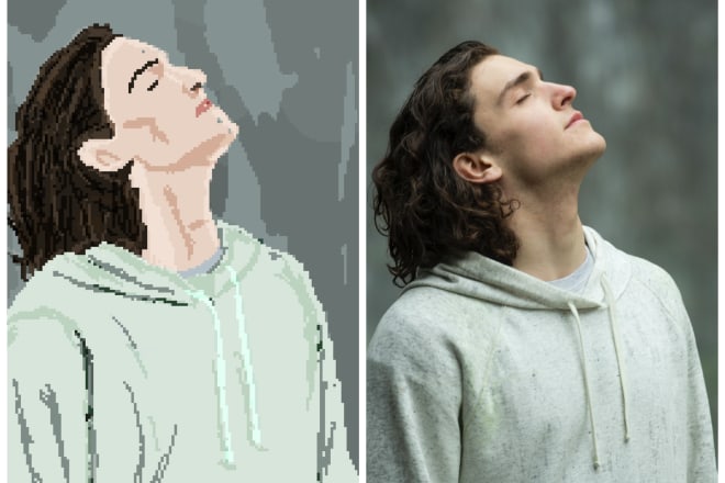 I will convert any portrait of yours into pixel art in 4 hours