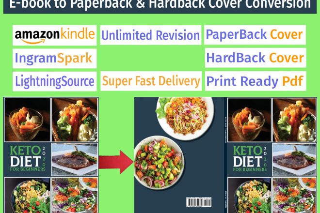 I will convert ebook cover to kdp ingramspark paperback and hardcover, 3d