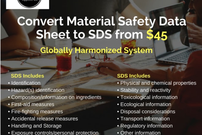 I will convert msds to safety data sheet or sds