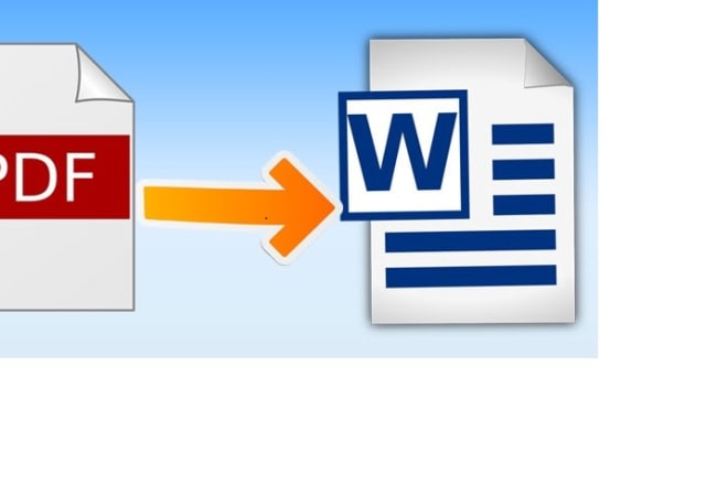 I will convert PDF to word and word to PDF