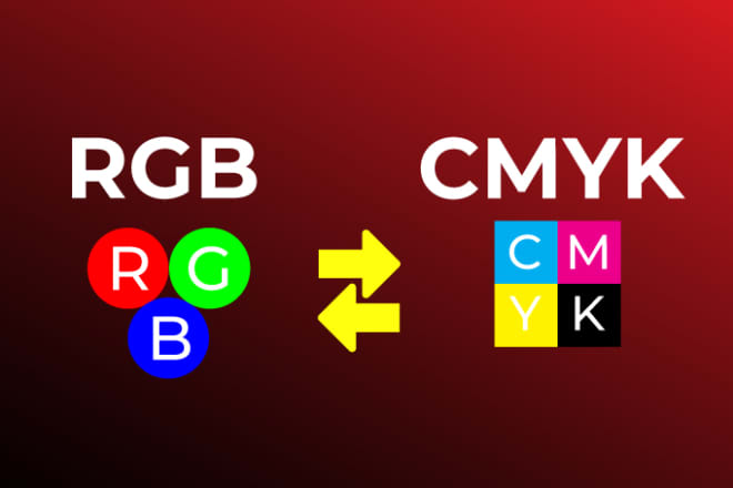 I will convert rgb to cmyk image or cmyk to rgb