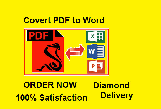 I will convert word to PDF and PDF to word