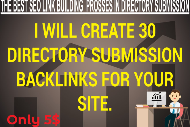 I will create 30 directory submission backlinks for your site