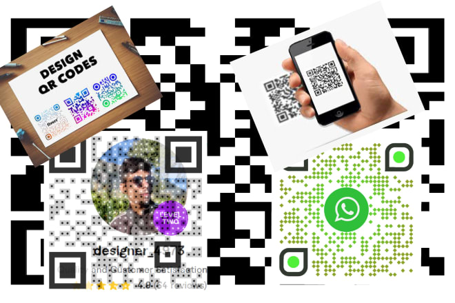 I will create a custom qr code design with your logo