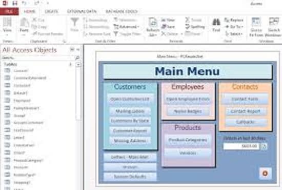 I will create a microsoft access database project for you