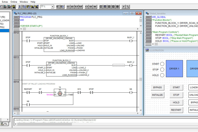 I will create a plc program for you using sysmac studio or codesys