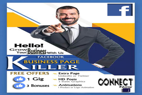I will create and optimize your facebook business page