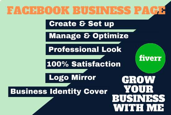 I will create and set up a facebook business page