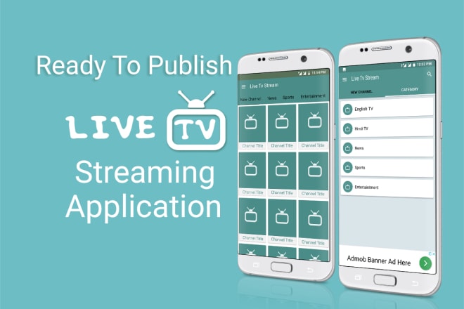 I will create android live tv streaming app