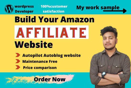 I will create autopilot amazon affiliate marketing website without API key