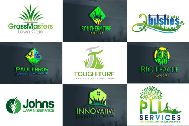 I will create awesome landscape and lawn care logo