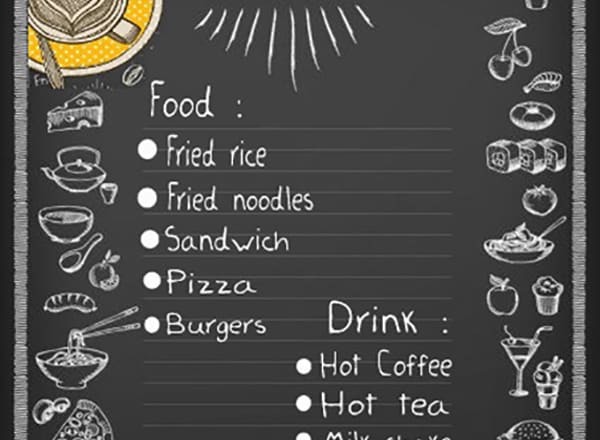 I will create cafe menu design
