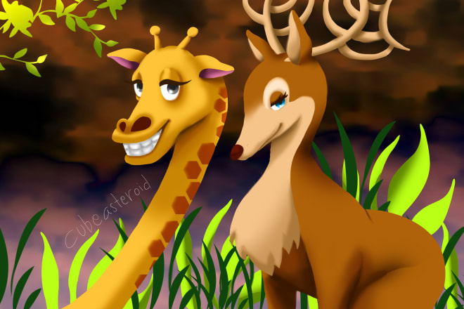 I will create cartoon and children book illustrations