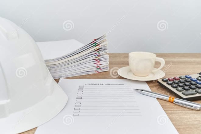 I will create checklist for quality assurance of works