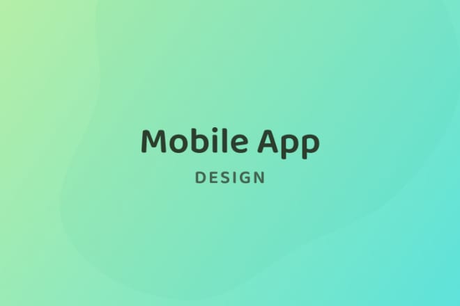 I will create cool mobile app design