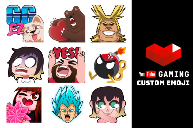 I will create custom emoji for your youtube channel