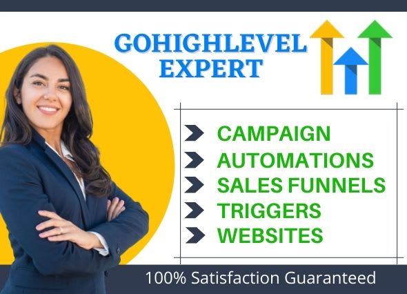 I will create gohighlevel funnel landing page go high level website