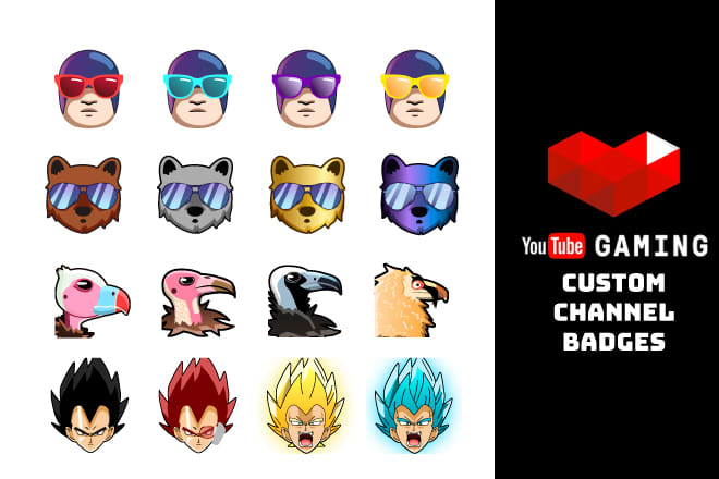 I will create high quality youtube channel badges