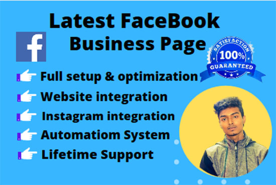 I will create latest facebook business page with lifetime support