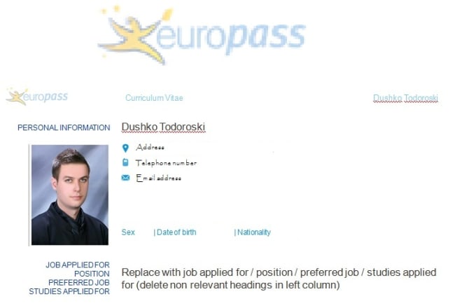 I will create or edit your official europass CV