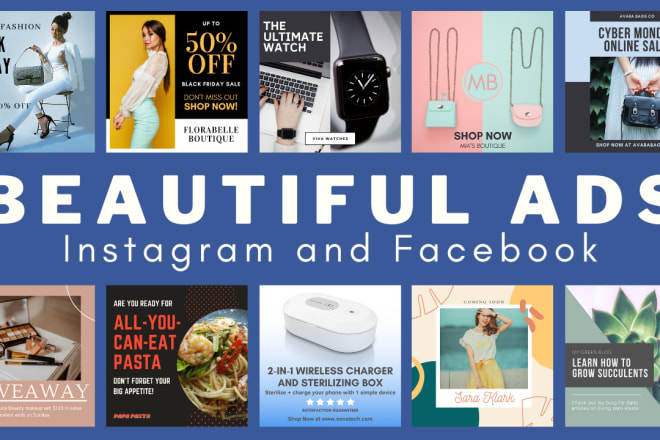 I will create professional instagram and facebook image ads