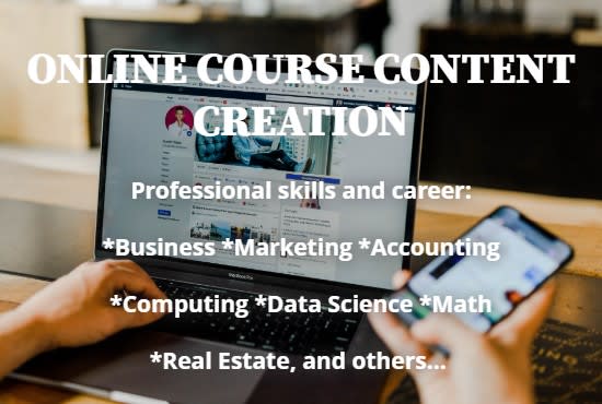 I will create skills and career online course, content creation, course development