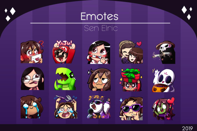 I will create the cutest emotes