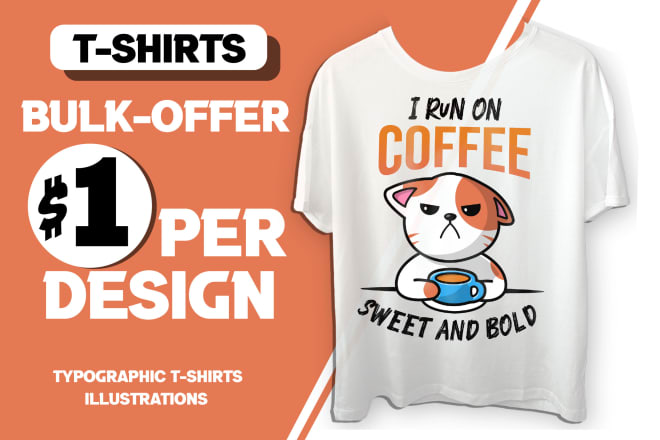 I will create tshirts in bulk for your pod business