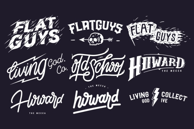 I will create unique hand drawn typography lettering for music, band or company logo