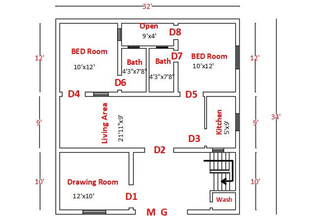 I will design 2d floor plans in autocad