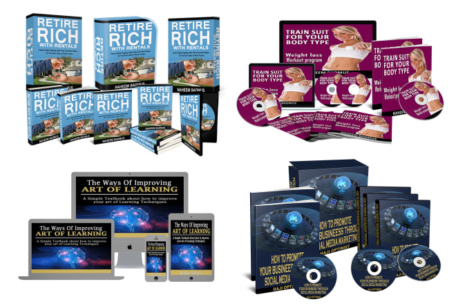 I will design 3d book cover, ebook bundle, product box, flat screens, dvd, cd ecover