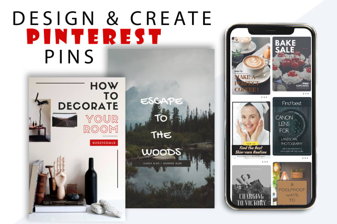 I will design 75 creative pinterest pins seo optimized for you