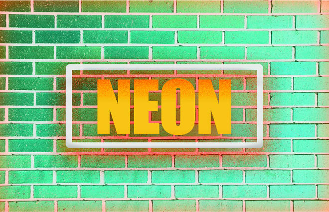 I will design 80s retro vintage font logo chrome and neon styles