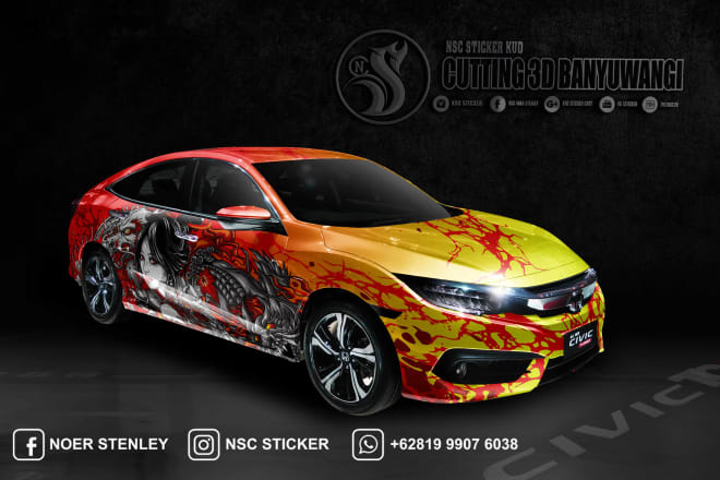 I will design a car wrap,vehicle wrap by visualizing your mind