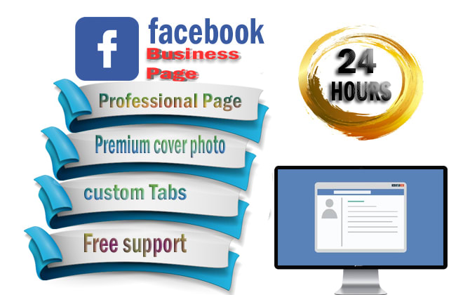 I will design a facebook business page with free support