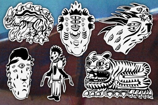 I will design a tattoo flash in my artistic style