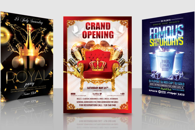 I will design Awesome Event,Party,club Flyers and Posters