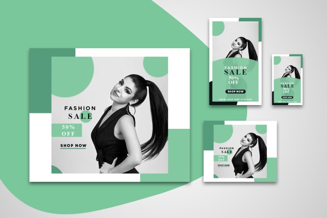 I will design awesome fashion banner ads for you