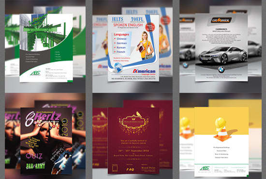 I will design awesome flyers, posters, brochures