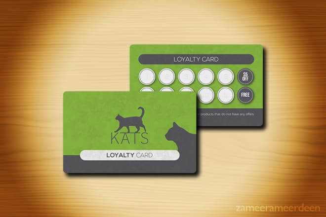 I will design loyalty card for shopify, print or online store