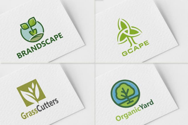 I will design nature farm lawn care agriculture landscape logo