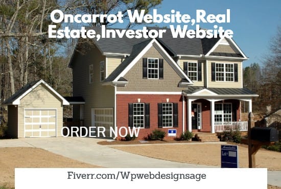 I will design oncarrot website,real estate,investor website