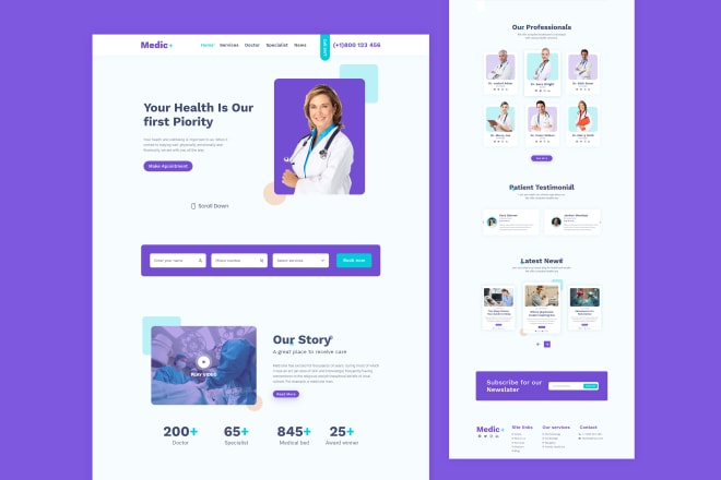 I will design or redesign professional PSD web UI or landing page