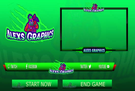 I will design premium twitch overlay, logo, panel and screen for your stream