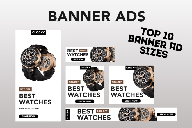 I will design professional and modern banner ads