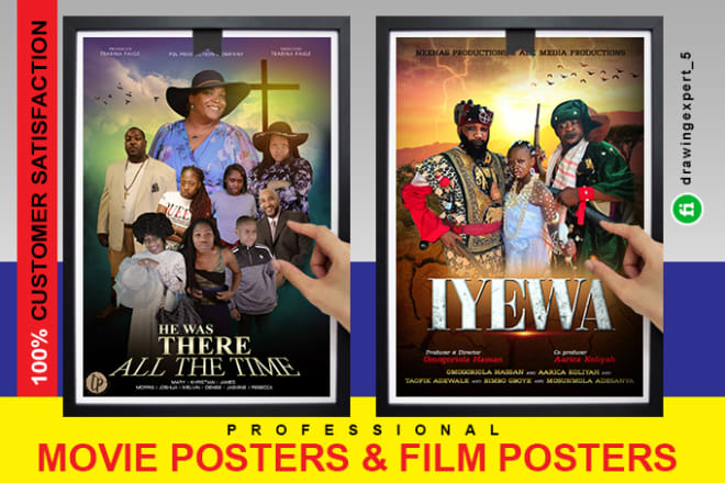 I will design professional movie posters and film posters