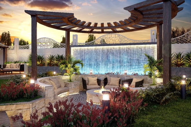 I will design, redesign landscapes, backyard, garden, and swimming pool