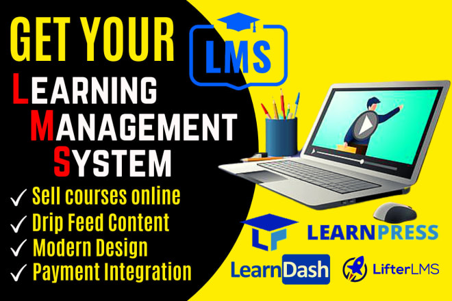 I will design wordpress lms website with learndash or learnpress